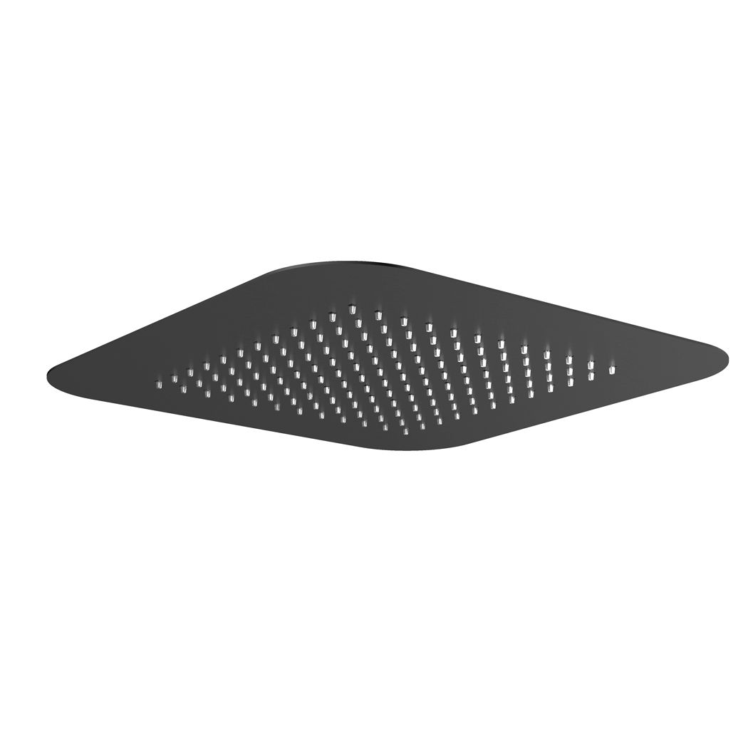 Hotbath Gal inbouw hoofddouche 42x42cm geborsteld gunmetal PVD