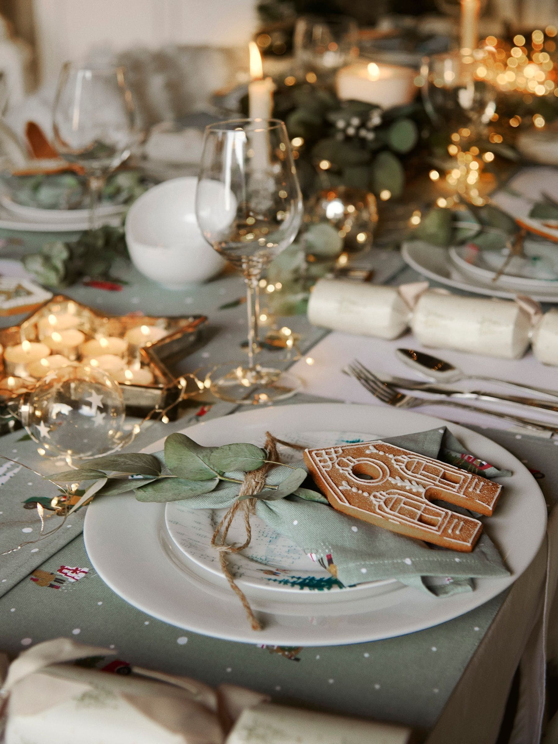 Sophie Allport Set van 2 Wonen voor Kerstmis stoffen Placemats
