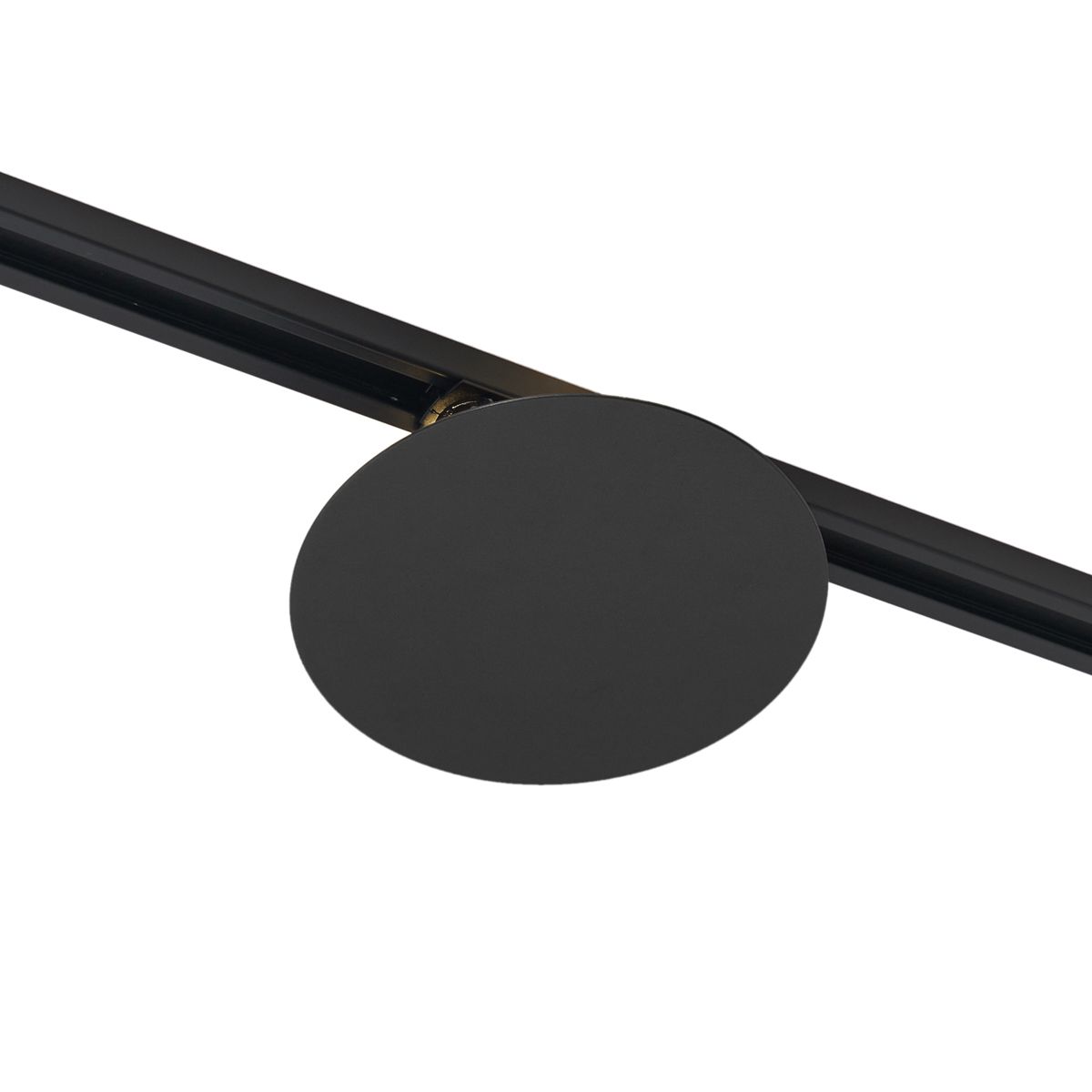 Moderne plafondlamp zwart voor railsysteem 1-fase 2-lichts - Iconic Pulley