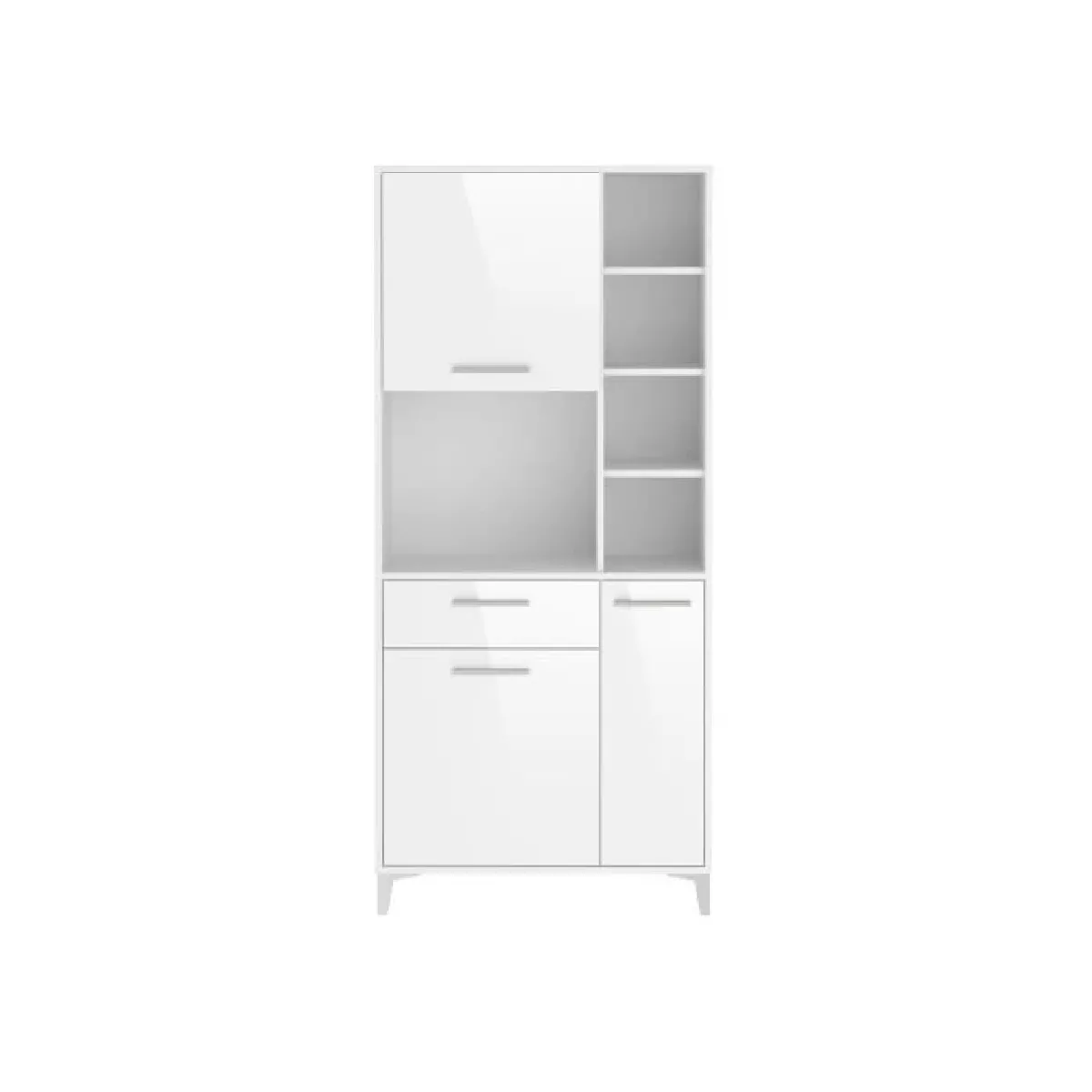 CStore ECO Buffet de cuisine - 80 cm - Blanc brillant
