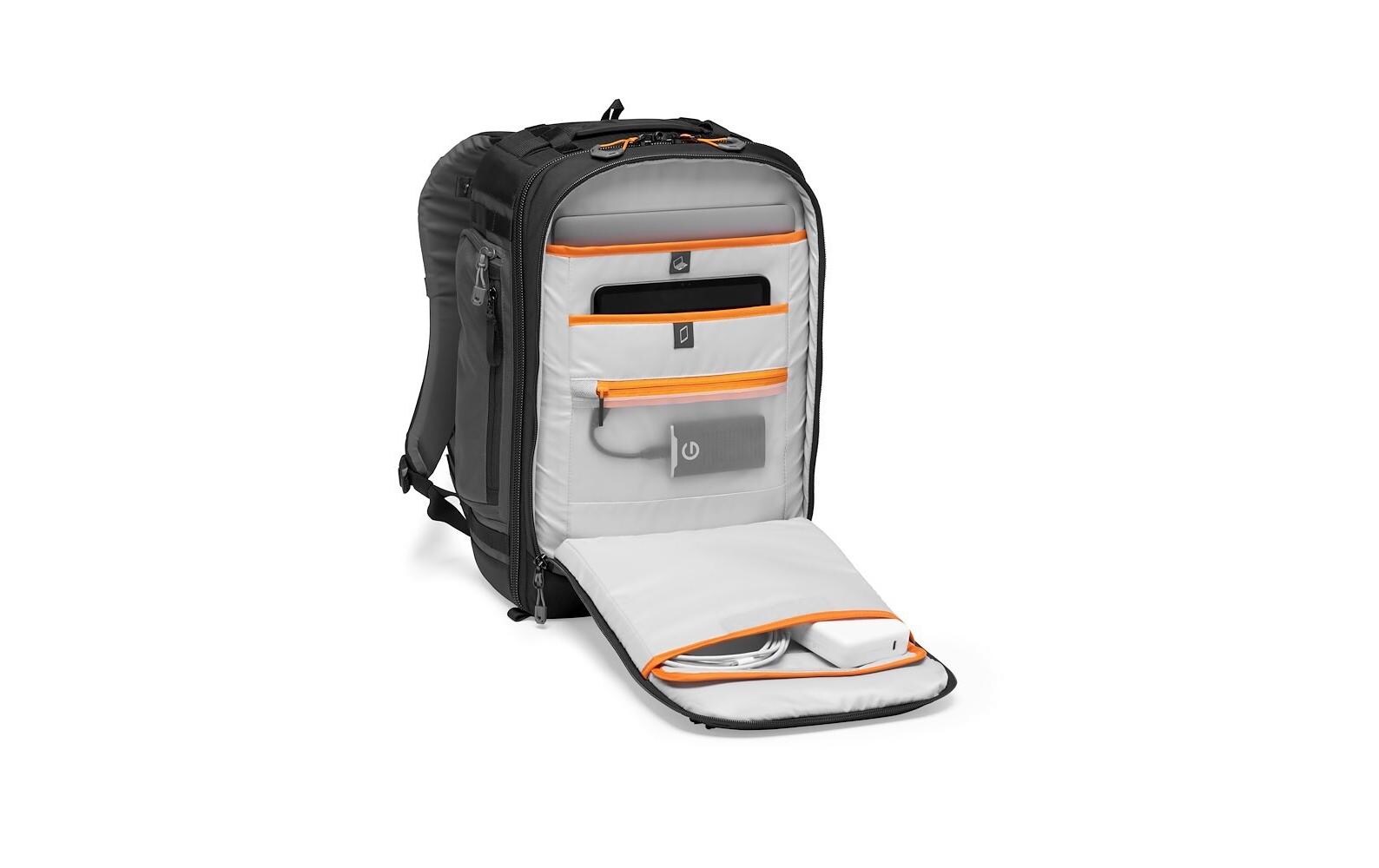 Fotorucksack Pro Trekker BP 350 AW II (GRL)<br>Profi-Fotografenrucksack, der die Ausrüstung im Handgepäckformat organisieren und schützen kann