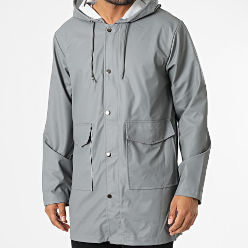 Veste Zippée Capuche Gris