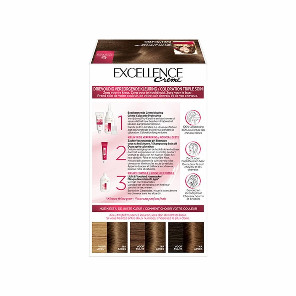 L'Oréal Excellence Crème Permanente Crèmekleuring 6 Donkerblond