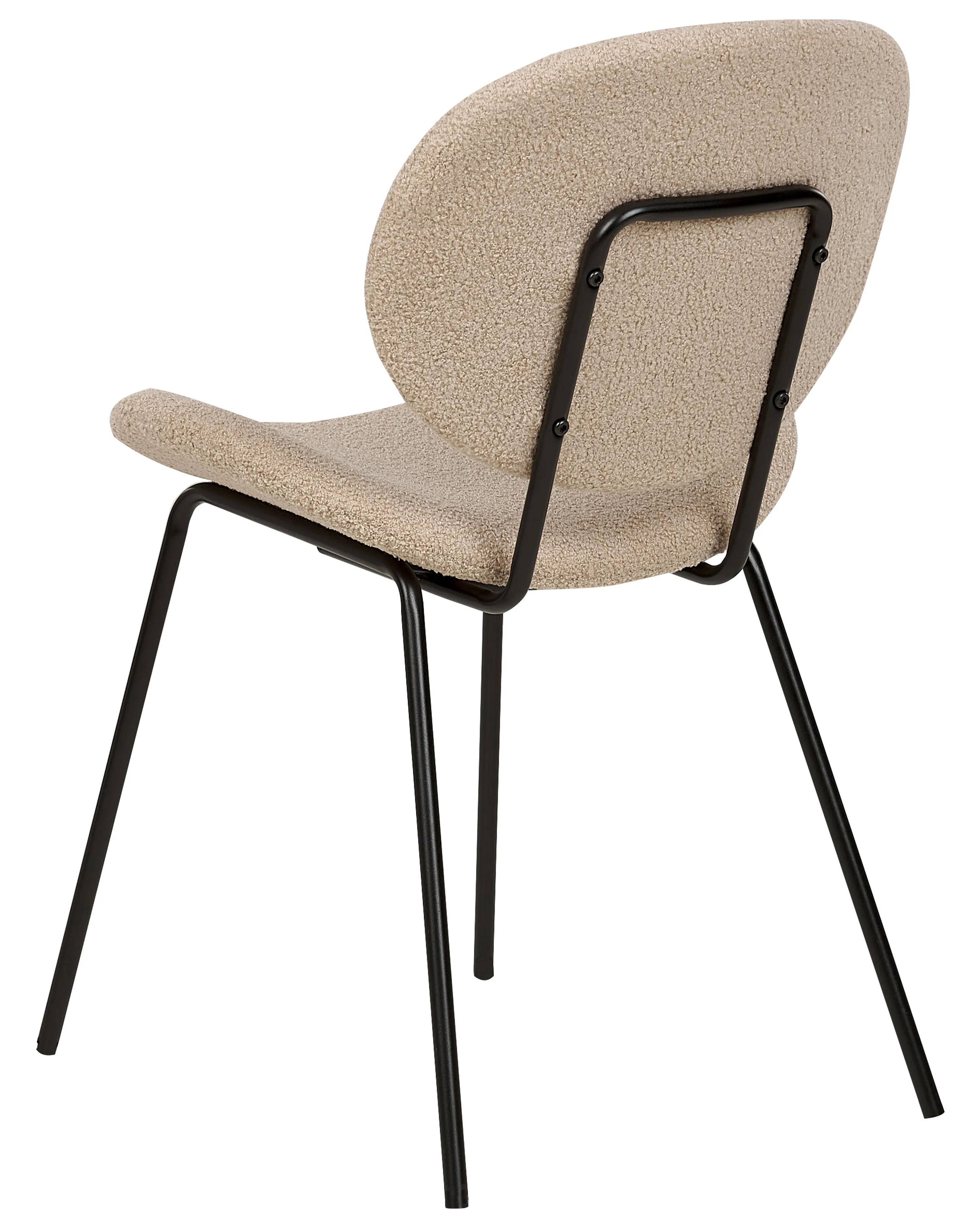 Set van 2 eetkamerstoelen LUANA Bouclé Taupe