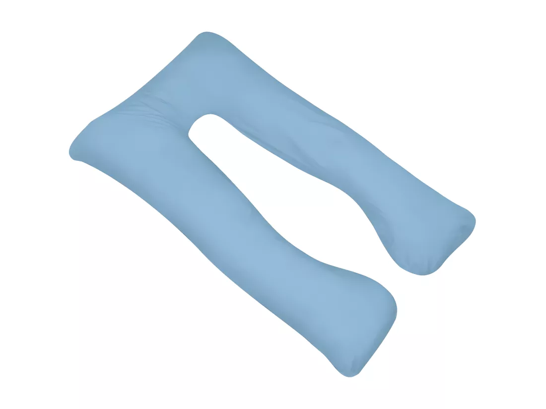 Coussin de grossesse 90x145 Bleu clair