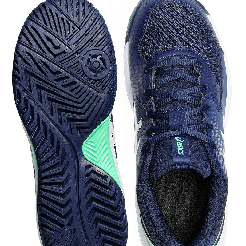Asics Gel Dedicate 8 GS junior bleu marine et vert