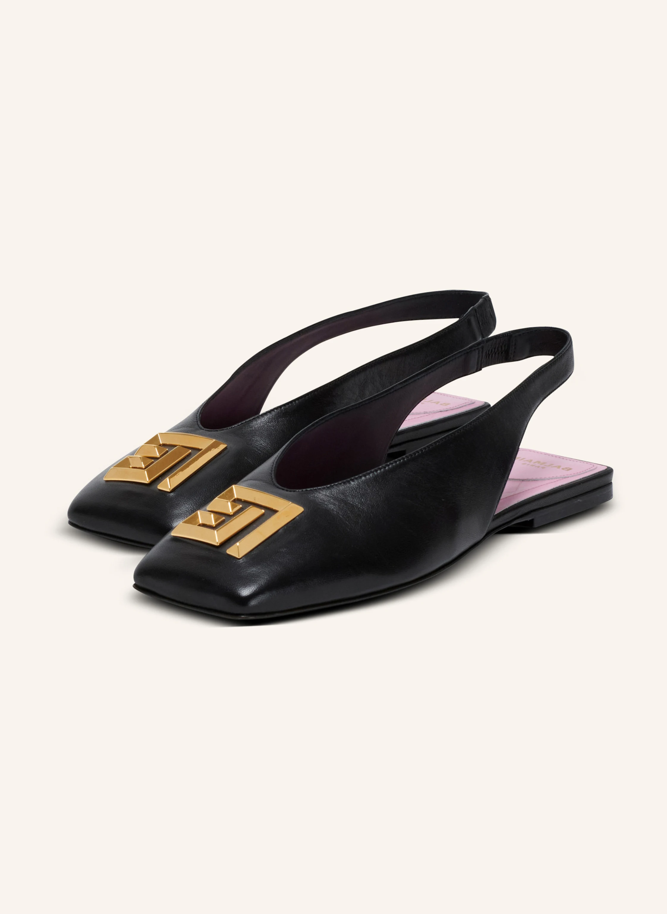 BALMAIN Flache Slingbacks Eden aus Lammleder