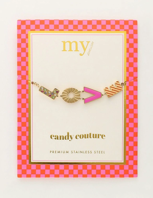 My Jewellery Armband love pink MJ10191