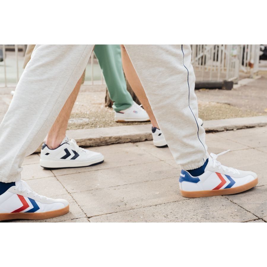 Hummel Chaussures Diamant LX-E Nylon - Blanc/Bleu/Rouge