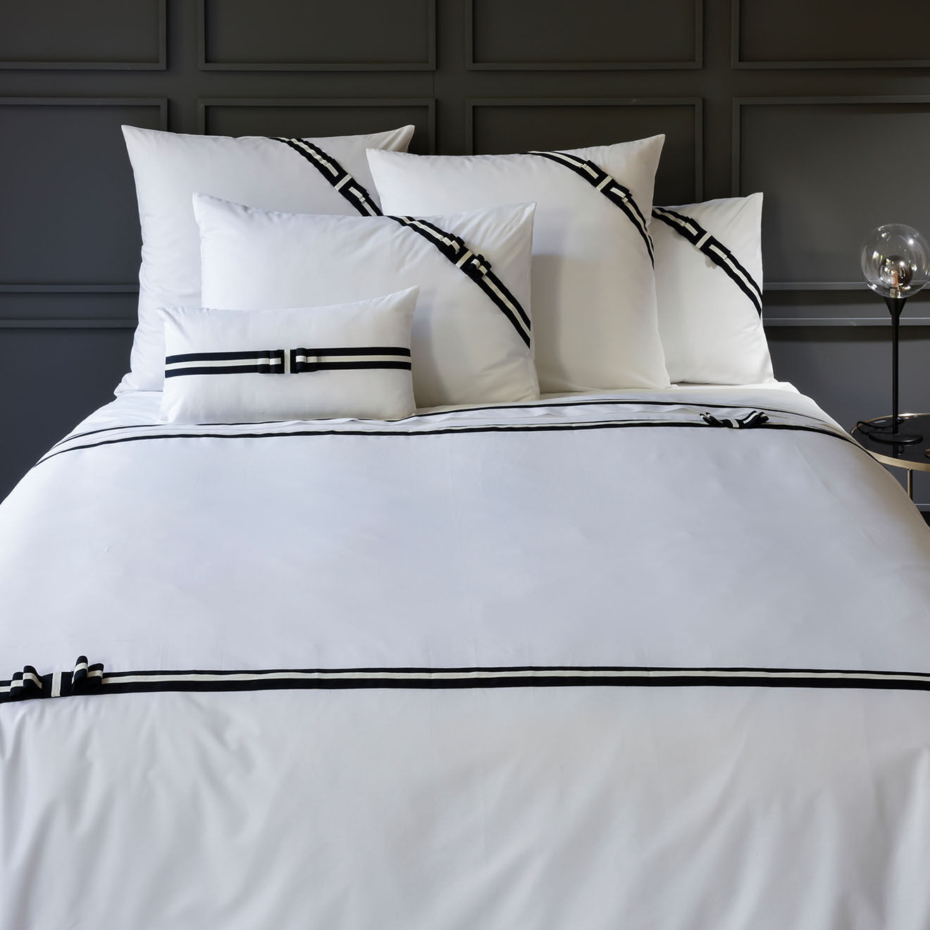 Perle de Coton Parure housse de couette 100% Percale de Coton Fedora marine