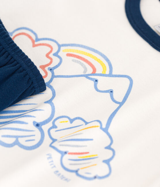 Pyjama short uni en coton enfant