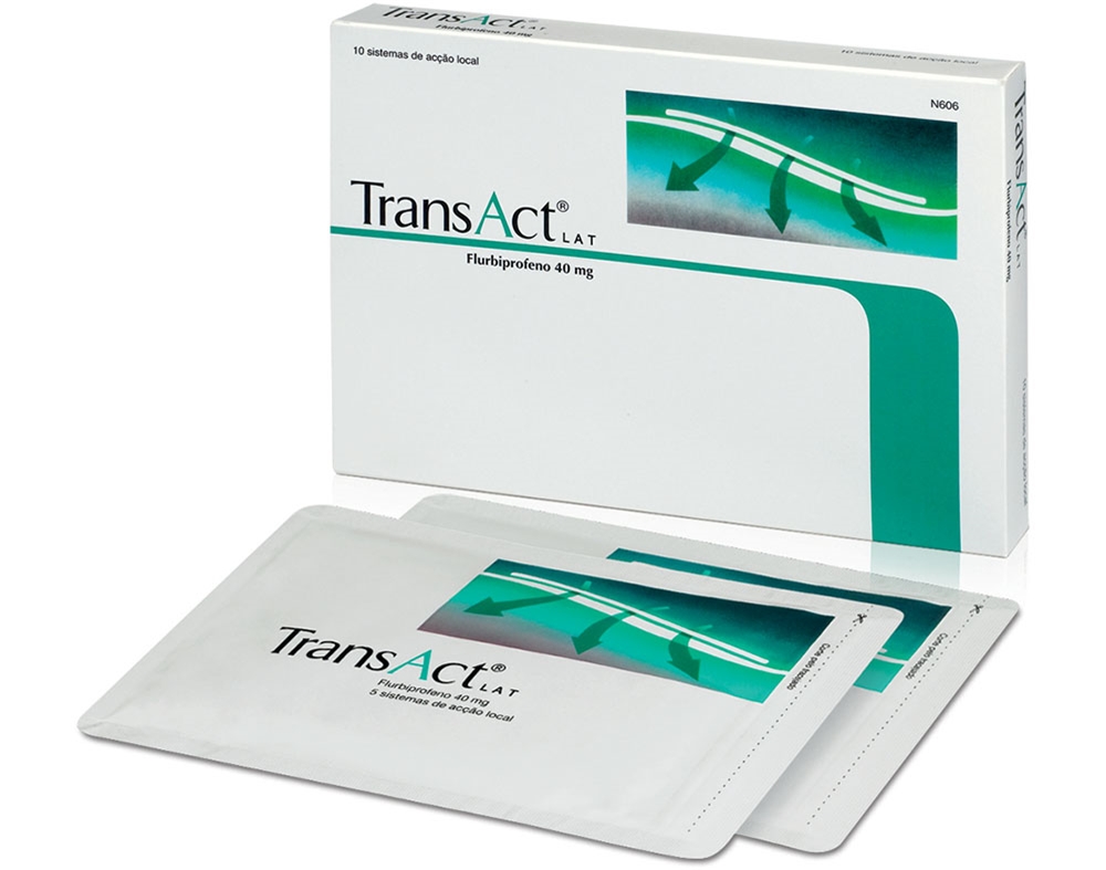 PENSOS TRANSACT LAT IMPREGNADOS 40MG 10UN