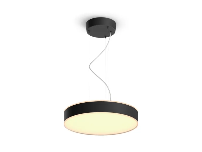 Philips Hue White ambiance Enrave - Vedhængslampe - LED - 33.5 W - klasse F - varmt til køligt hvidt lys - 2200-6500 K - sort