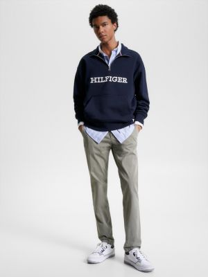 Moletom Hilfiger Monotype com meio zíper Archive