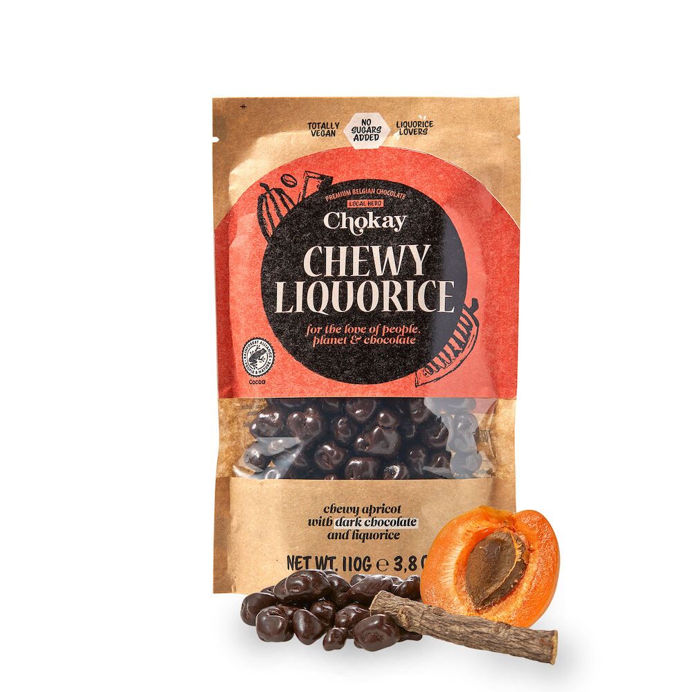 Chokay Premium myk lakris med aprikos og mørk sjokolade