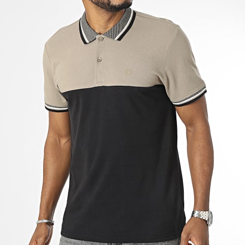 Polo Manches courtes Easton 10049874 Noir Taupe