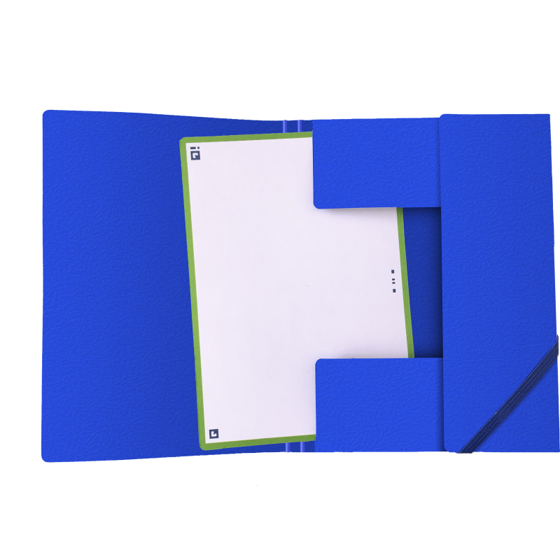 Chemise Elast 3Rab. Oxford Eurofolio+ A6 Assorti Pav