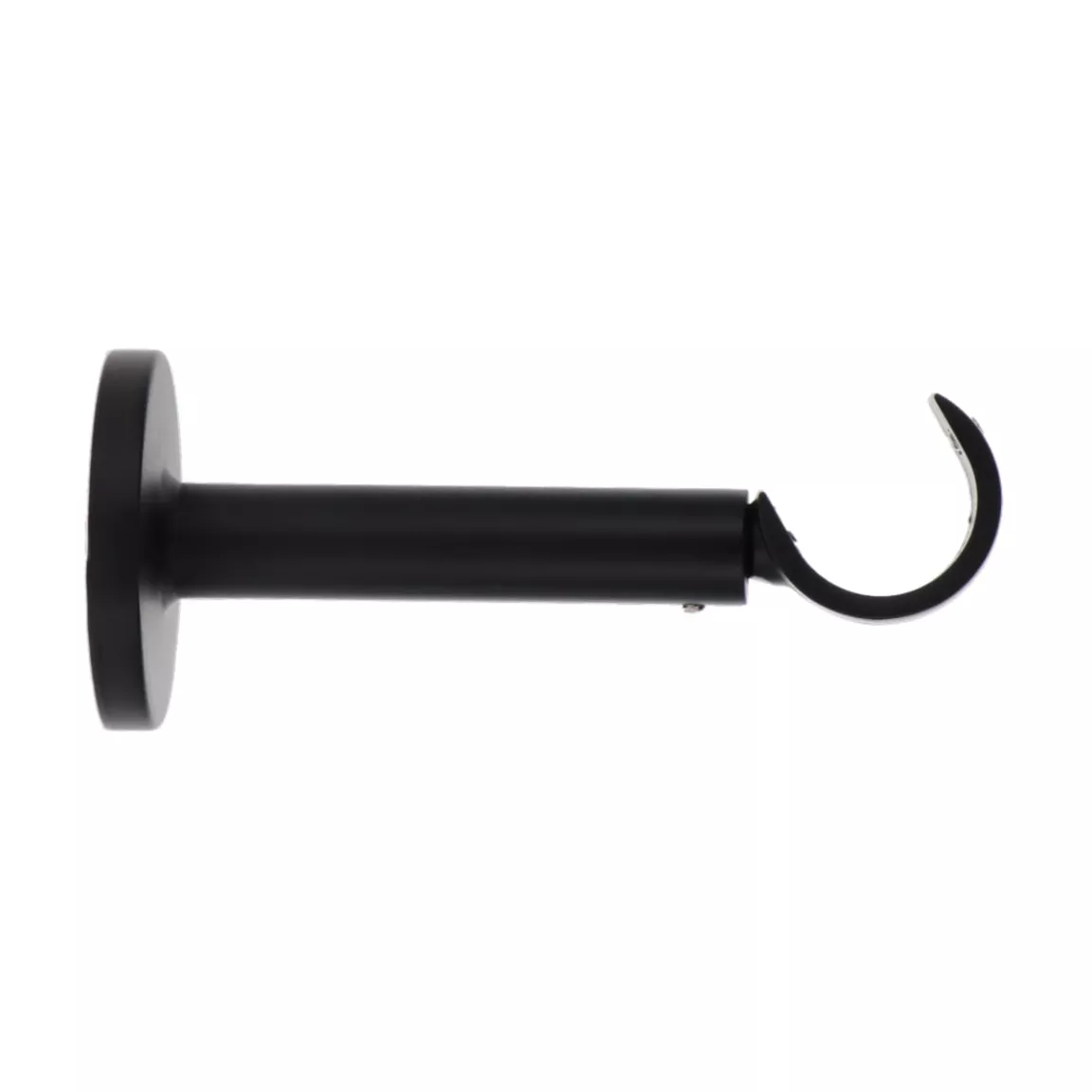 Support tringle extensible (L115 - 155 / D28 mm) Lino gouttière Noir mat