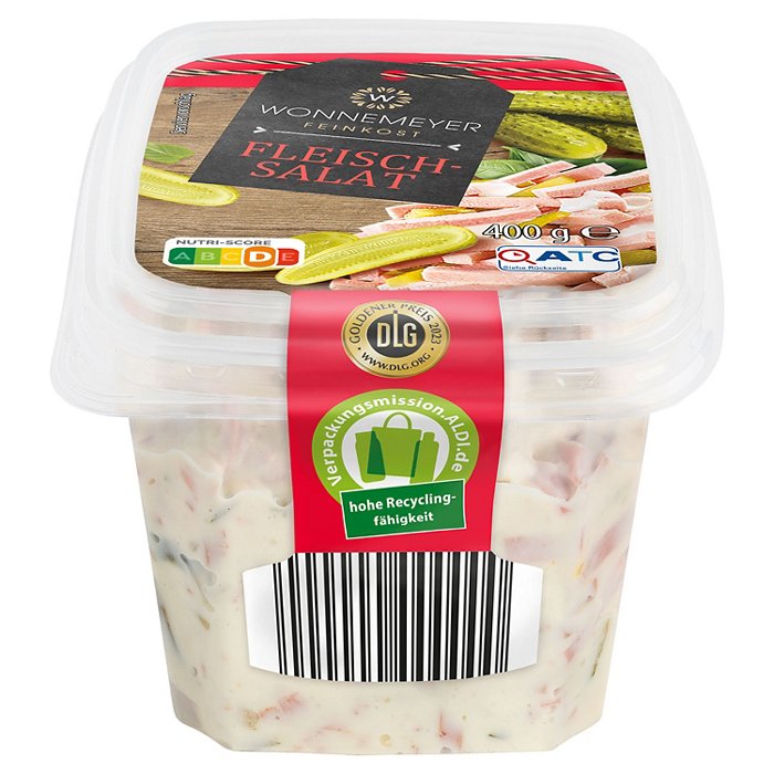 WONNEMEYER Fleischsalat 400 g, mit Gurke