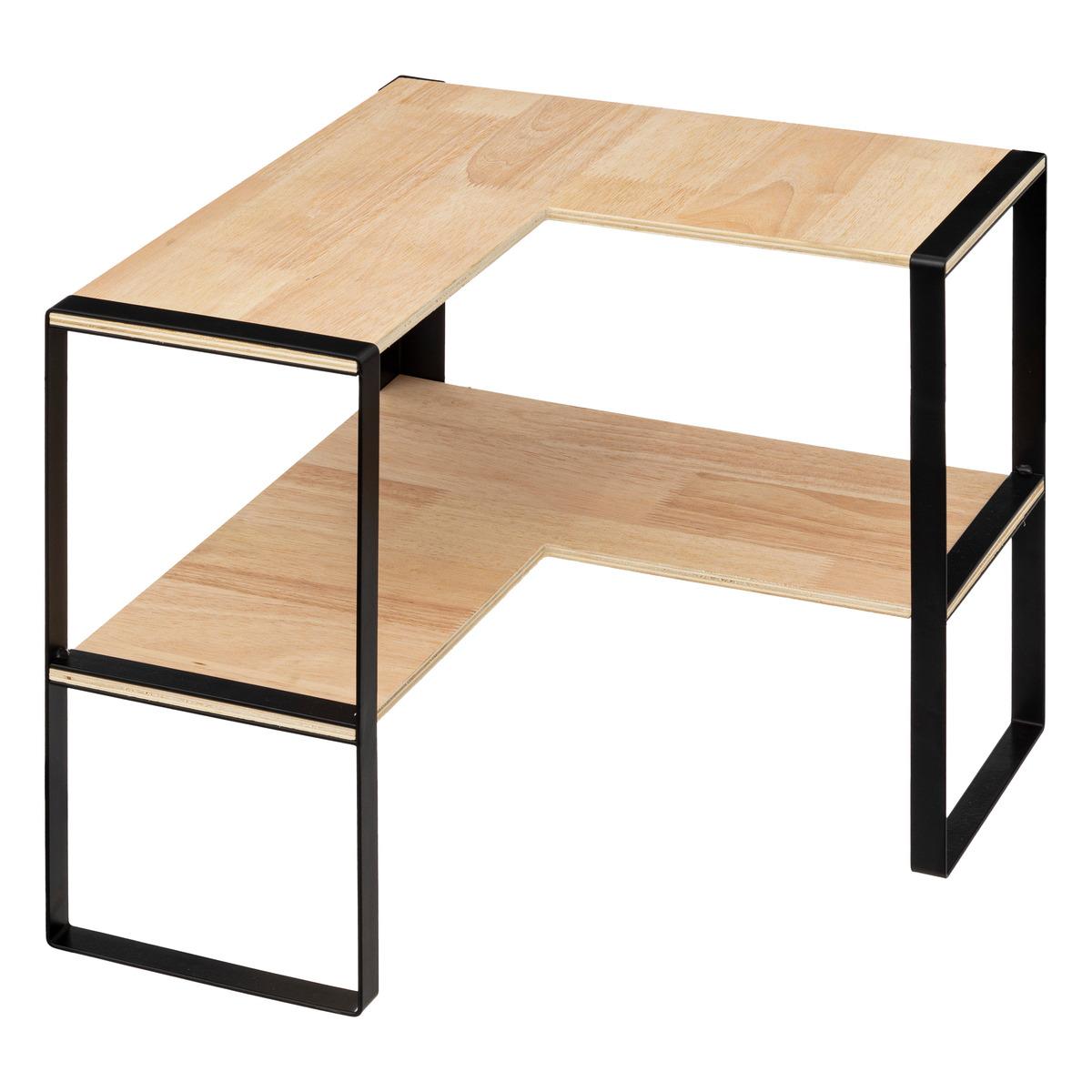 ETAGERE D ANGLE 2 NIVEAUX BLACKWOOD