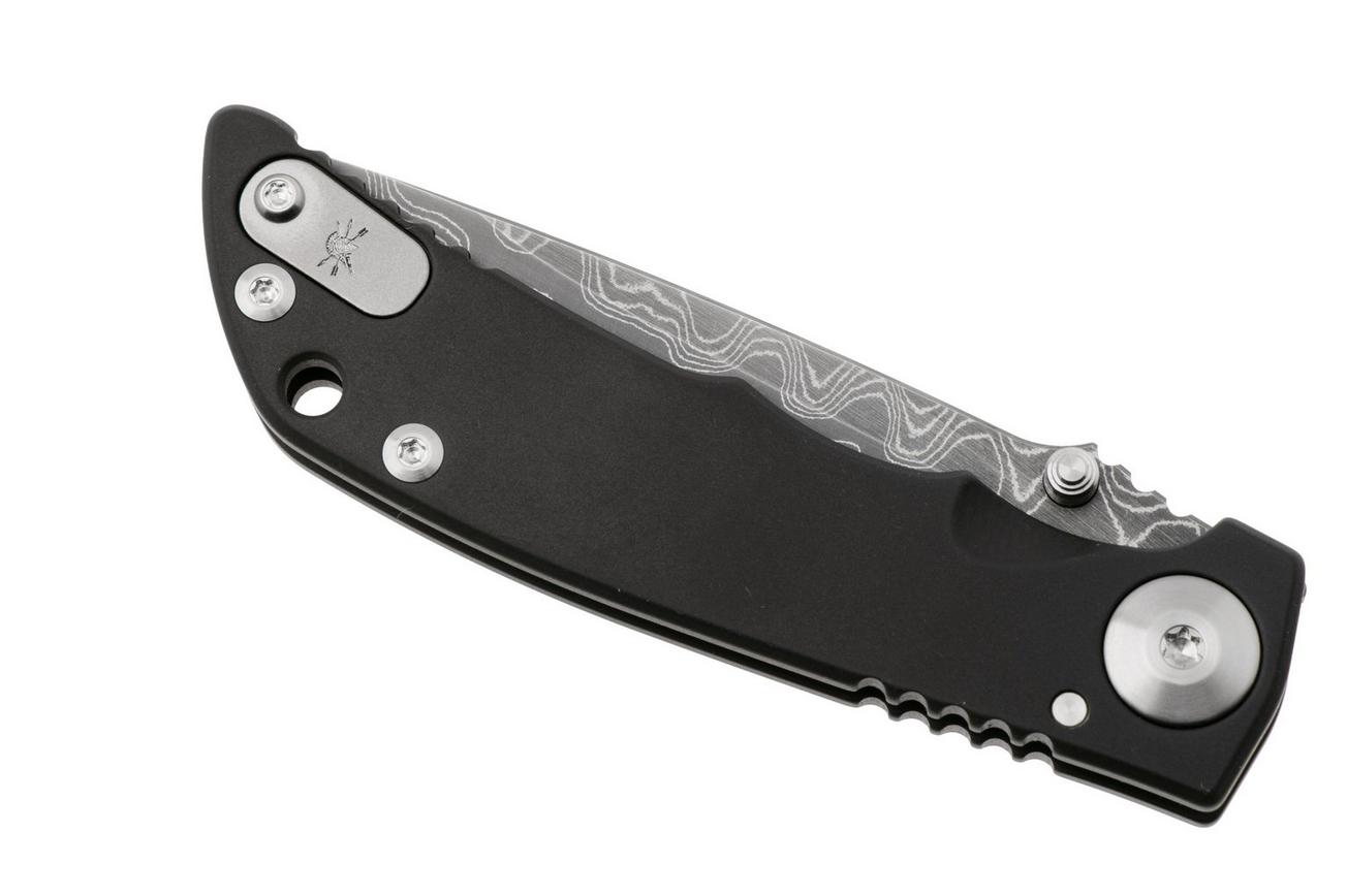 Spartan Harsey Folder 3.25 SF10DMC-BL-PVD-FR, Damascus, Black PVD Titanium zakmes