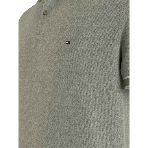 Tommy Hilfiger Monotype Oxford Collar Polo, Faded Olive/Ecru, L