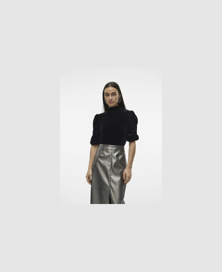 Vero Moda VMEFFIE 2/4 TOP JRS GA Black