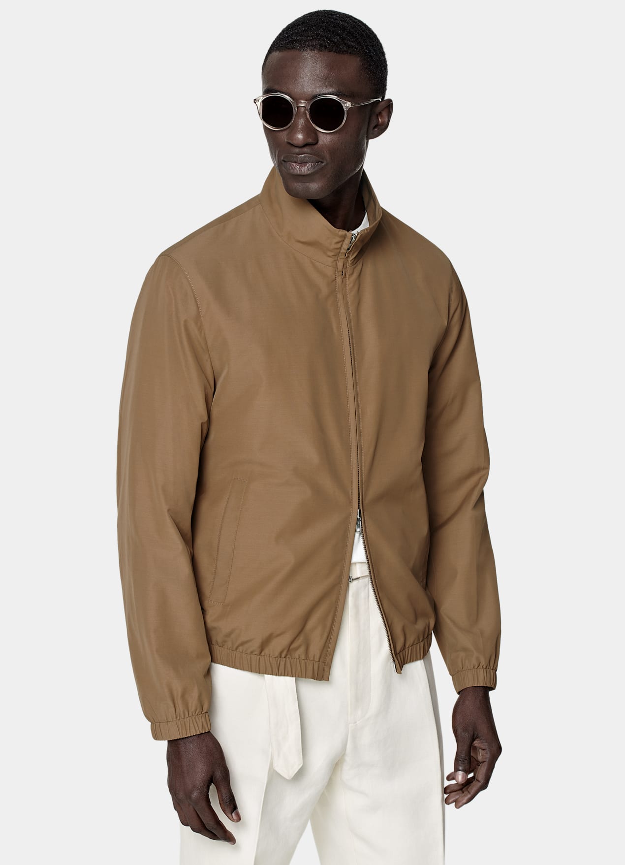 Bomber marron moyen
