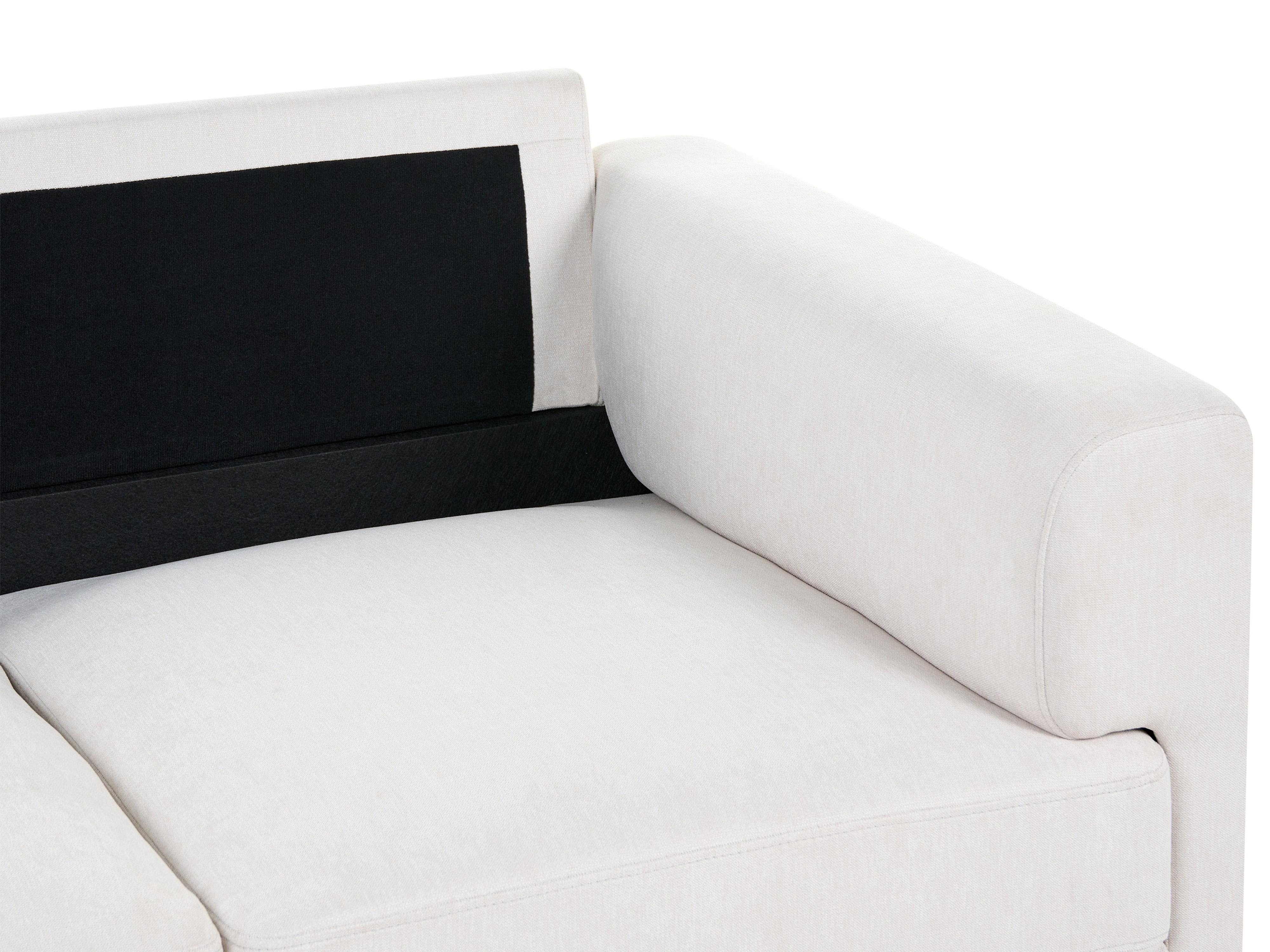 Bank 2-zits LOUSTO Stof Lichtbeige