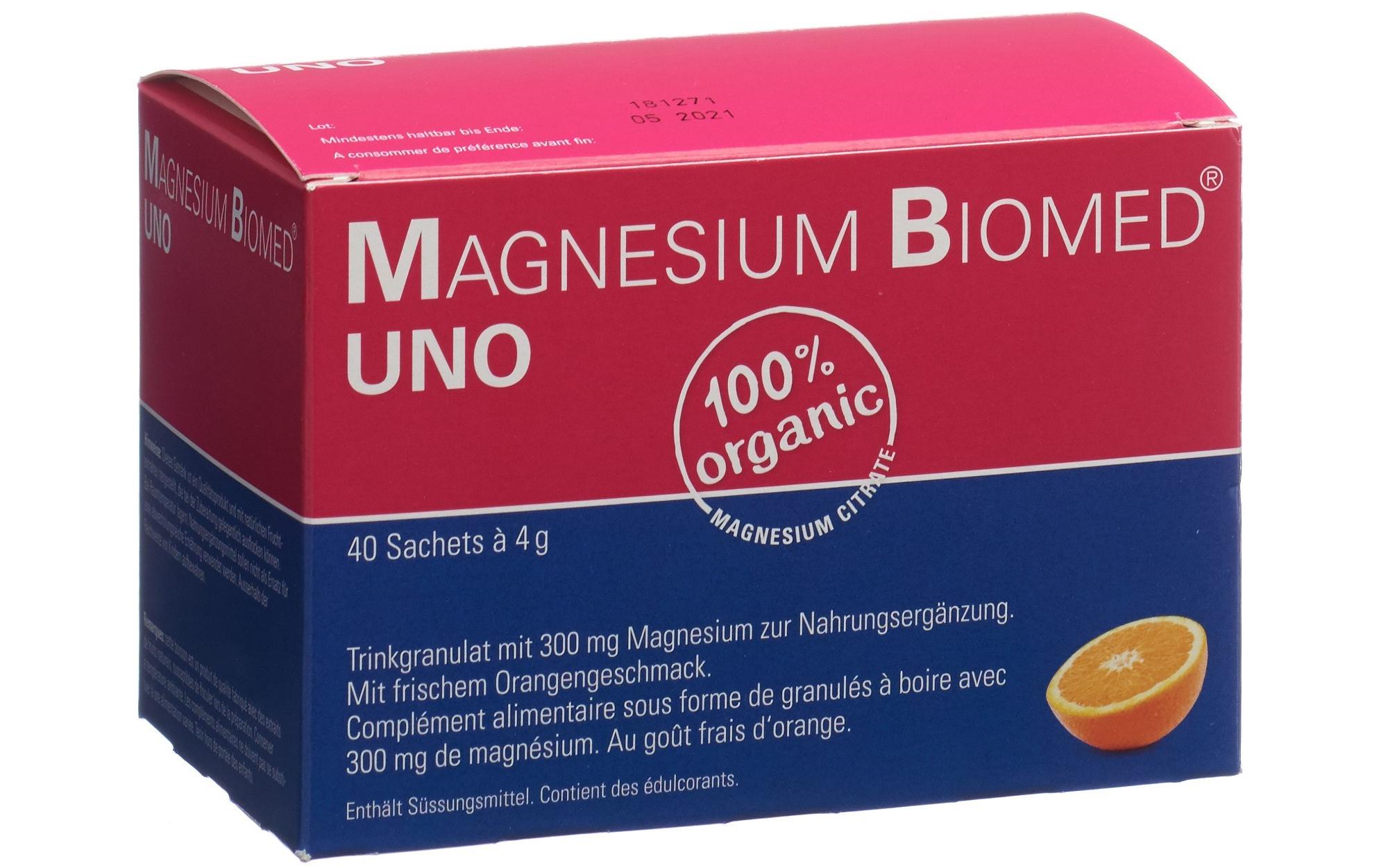 Magnesium UNO 40 BeutelVegane Nahrungsergänzung mit Magnesium