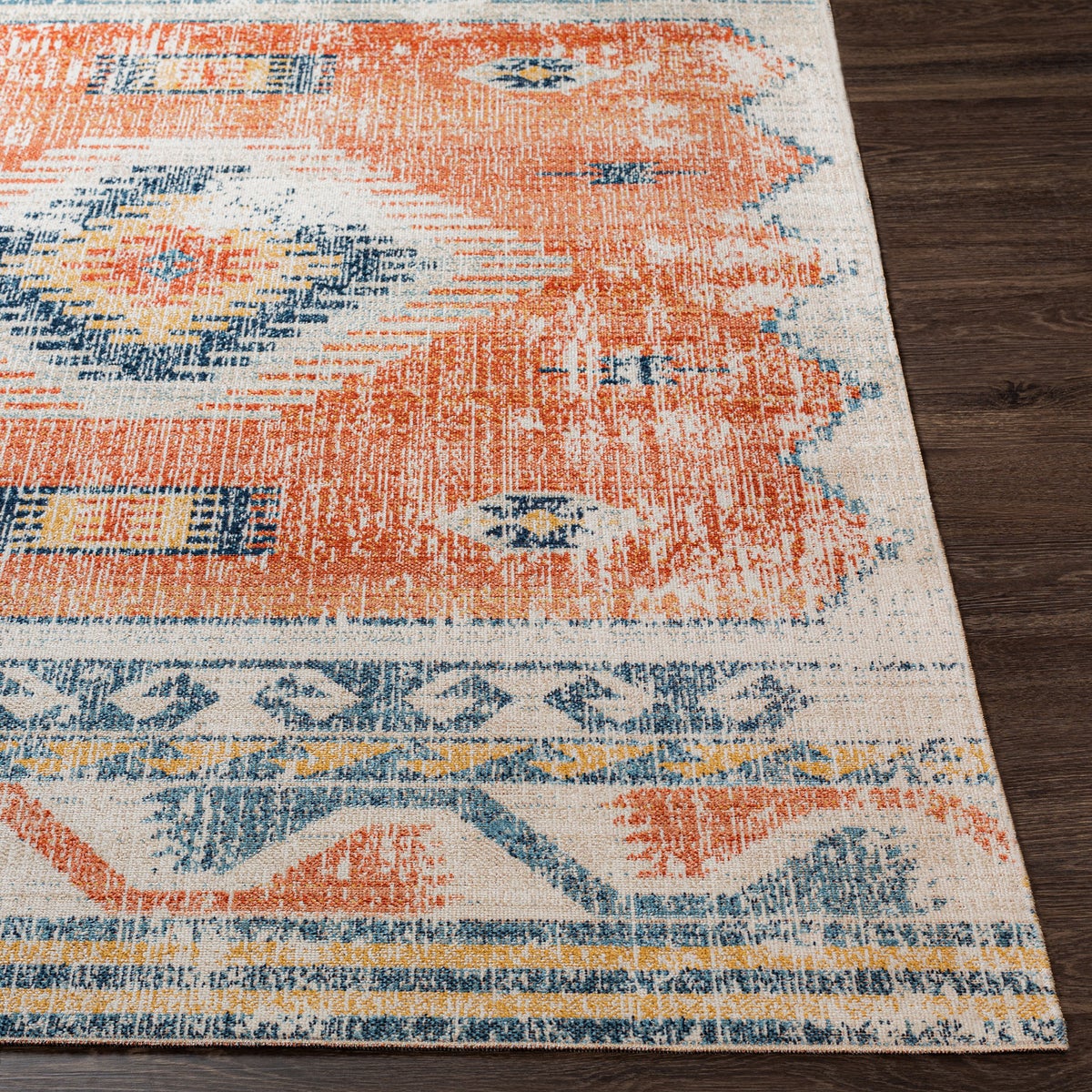 Binnen-/buitentapijt rood/blauw 200x275 cm NAWEL