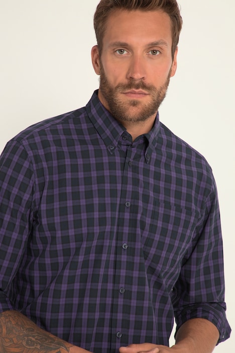 Karohemd, Langarm, Buttondown-Kragen, Modern Fit