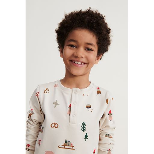 Liewood Wilhelm Pyjamassæt, Holiday/Sand, 116 cm