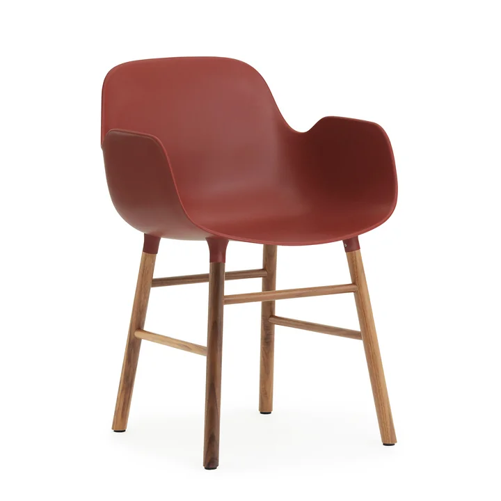 Normann Copenhagen - Form Armlehnstuhl, Gestell Eiche / weiss