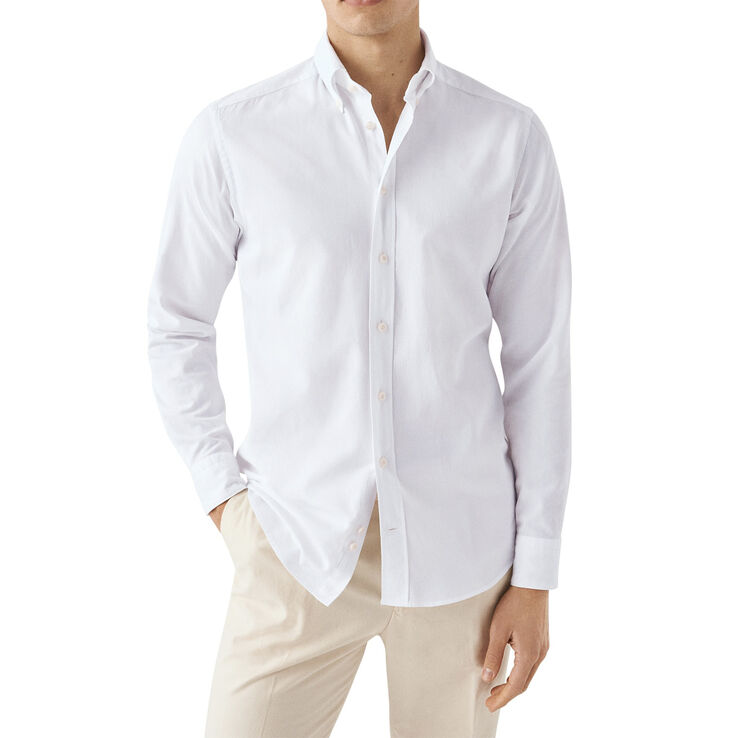 ETON White Royal Oxford Shirt - Slim Fit Hvid