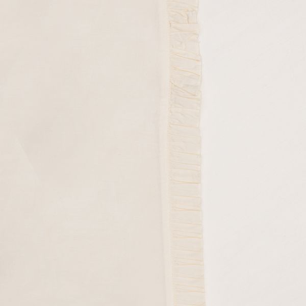 Witlof For Kids Ruffle Tuck-Inn Ledikantlaken - 60 x 120 cm - Wit