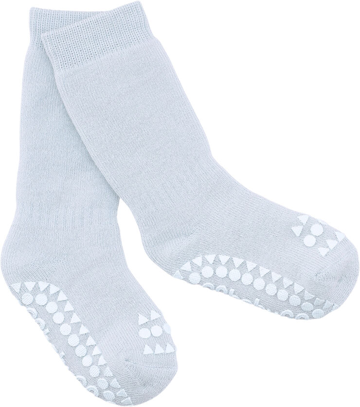 GoBabyGo Non-Slip Socks in Terry Cotton LV Chocolate