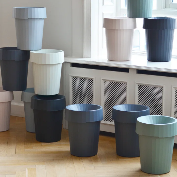 HAY - Shade Bin, Ø 30 x H 36,5 cm, 14 l / grau