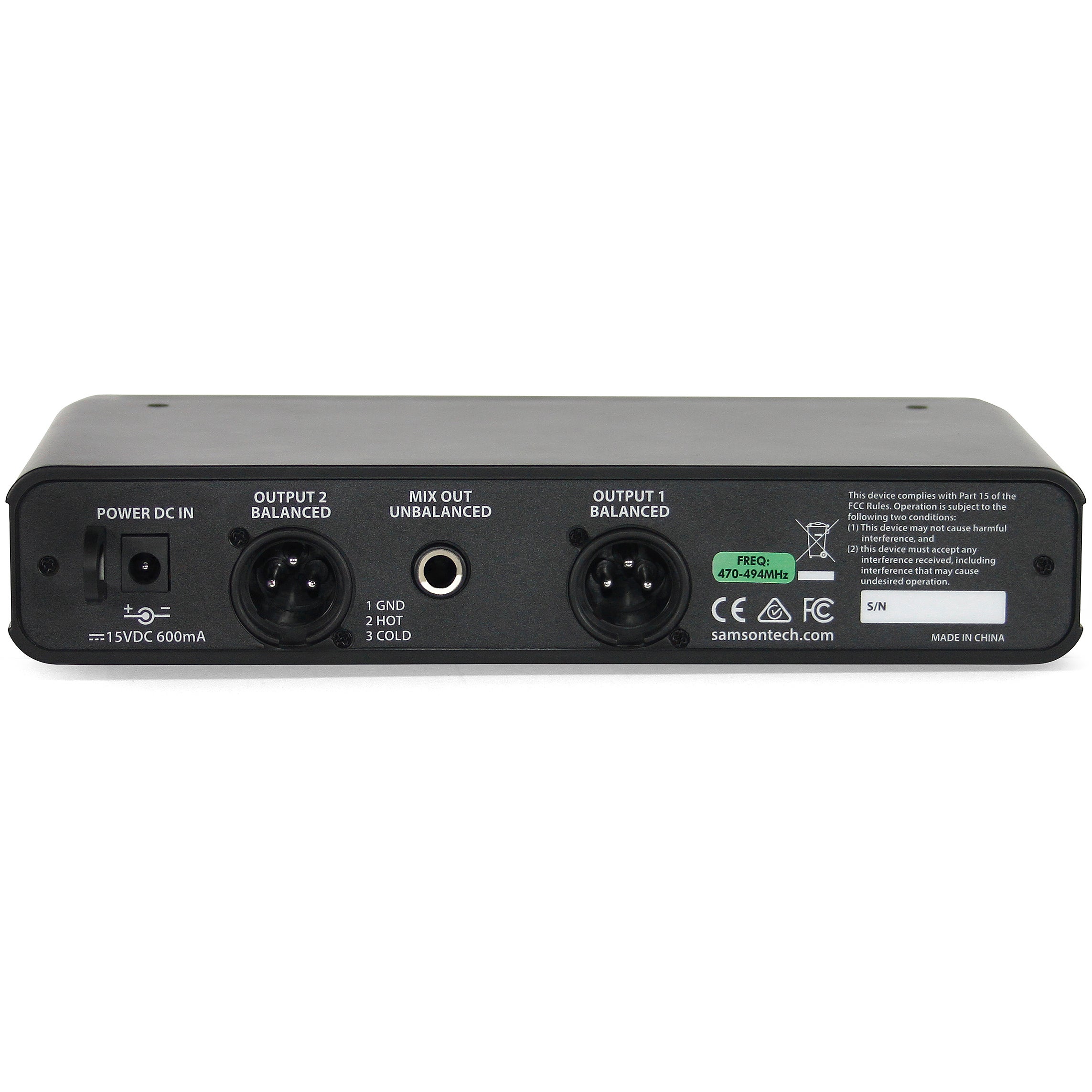 Samson Concert 288x Dual Handheld System w/ Q8 dual handheld draadloos (K: 470-494 MHz)