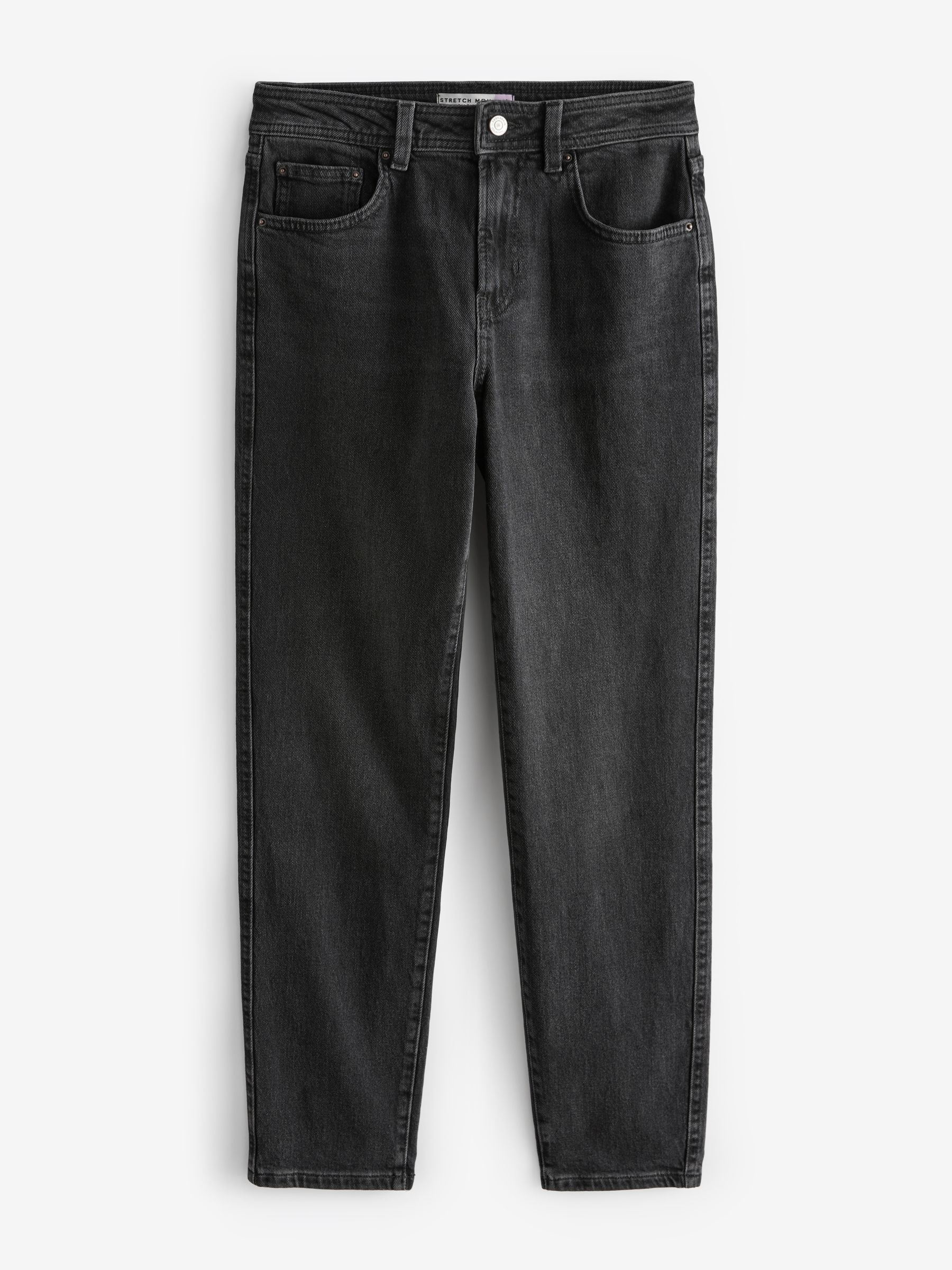 Zwarte wassing - Mom comfort stretch jeans