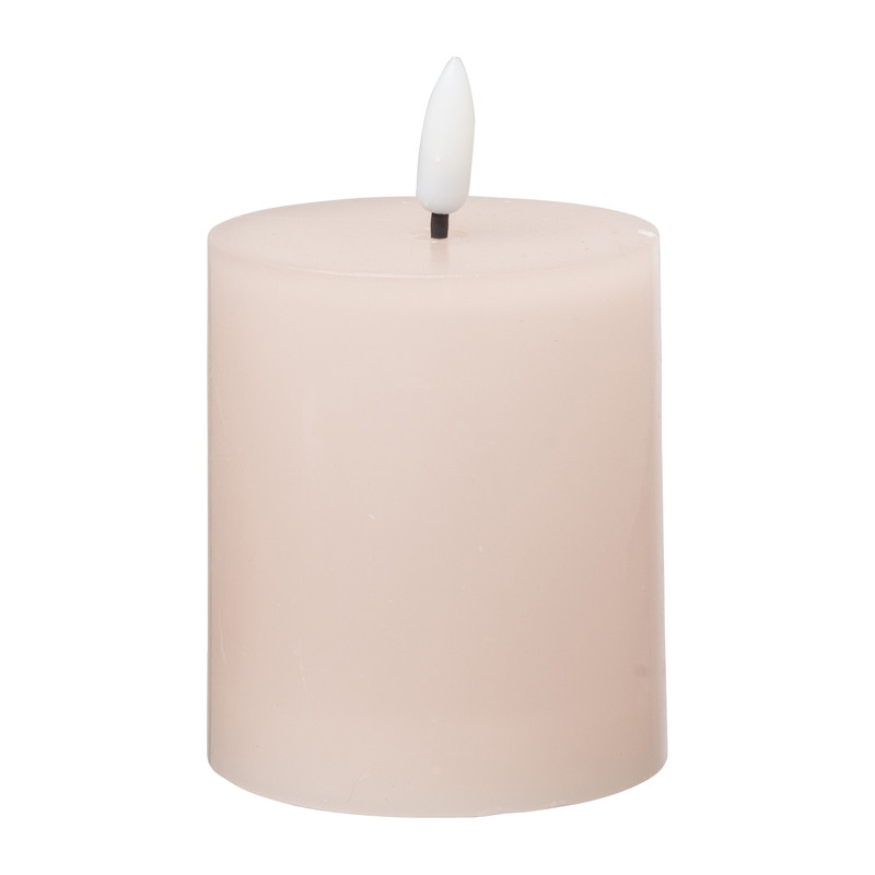 LED stompkaars klein - roze - ø7x8 cm
