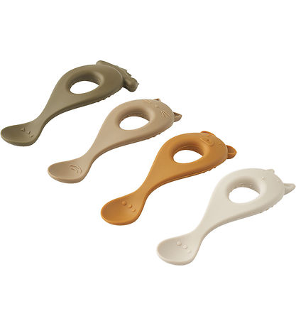 Liewood Löffel - Silikon - 4er-Pack - Liva - Sandy Multi Mix