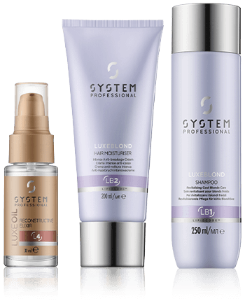 System Professional LipidCode LuxeBlond Set mit Shampoo 250ml-200ml-30ml
