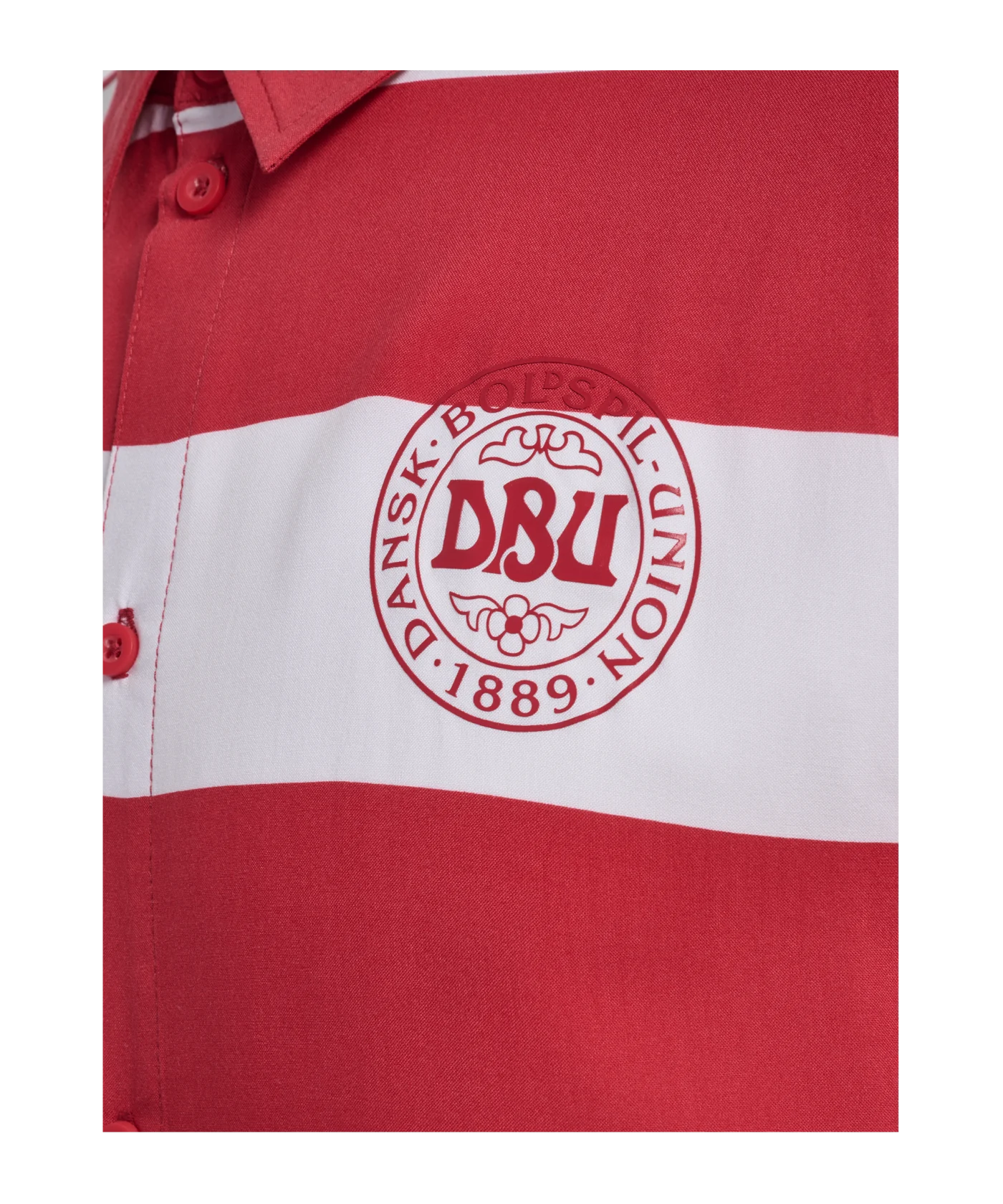 Hummel Dänemark Fan T-Shirt Rot Weiss F3681