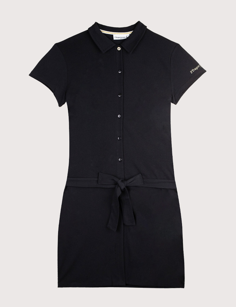 LES TROPEZIENNES PAR M.BELARBI ROBE POLO COURTE TRIO NOIRE