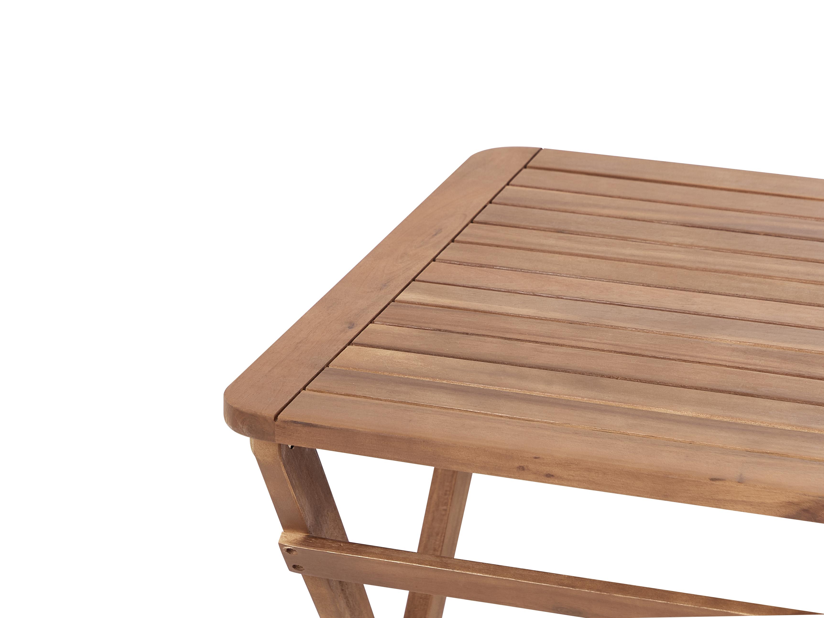 Tuin bijzettafel PARAGGI 60 cm 60 cm Gecertificeerd acaciahout Bruin