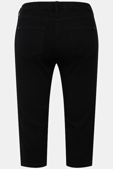 Capri Jeans Sarah, schmale 5-Pocket-Form, Saumschlitz