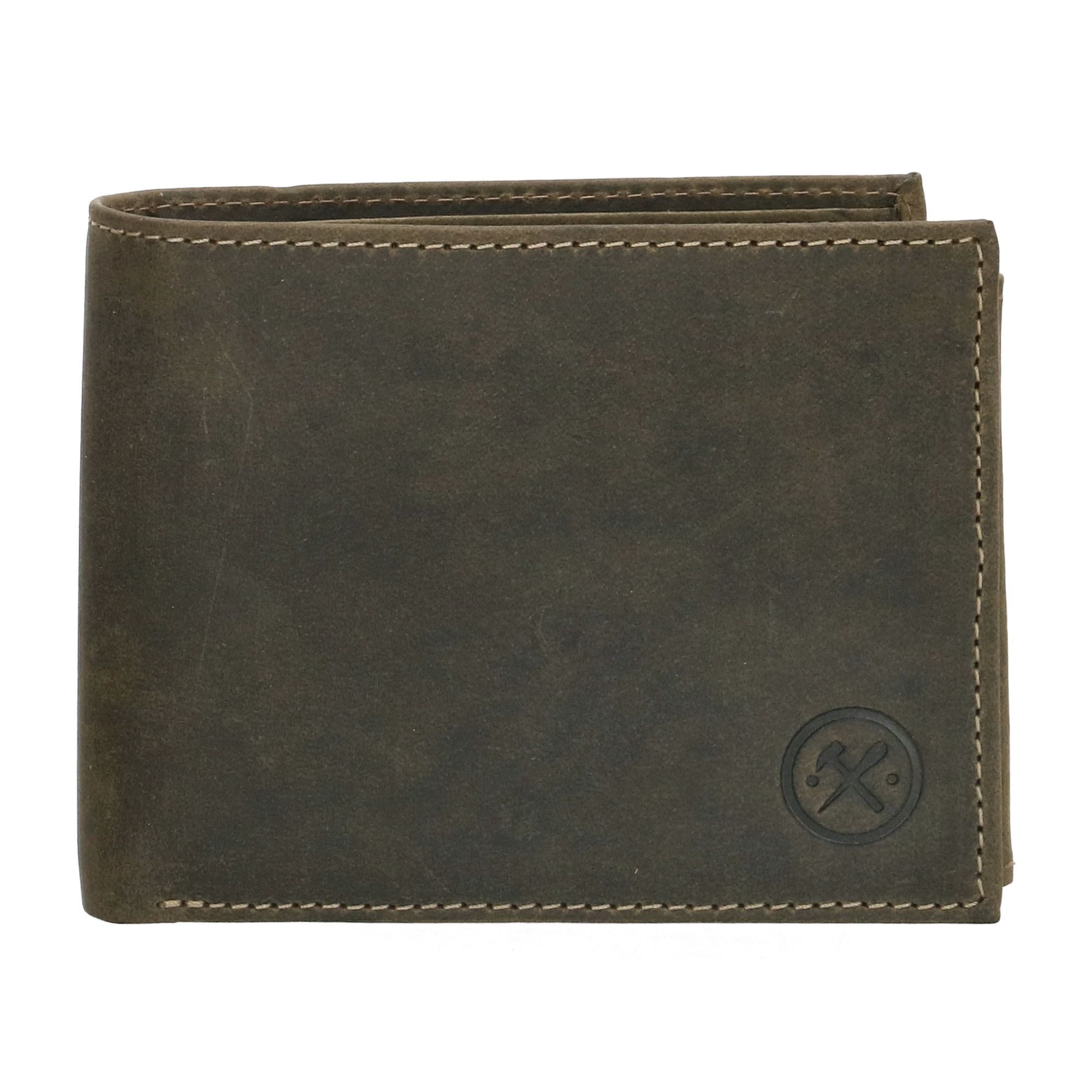 Hide & Stitches Idaho Portemonnee Billfold Groen