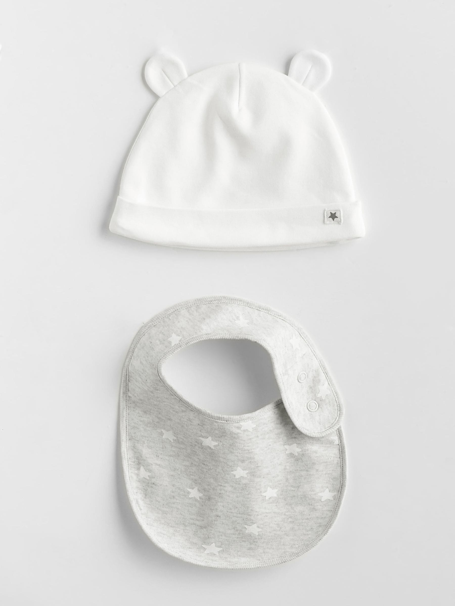 Grijs met sterren - Baby Cadeausets 7 -delig (0-18mnd)