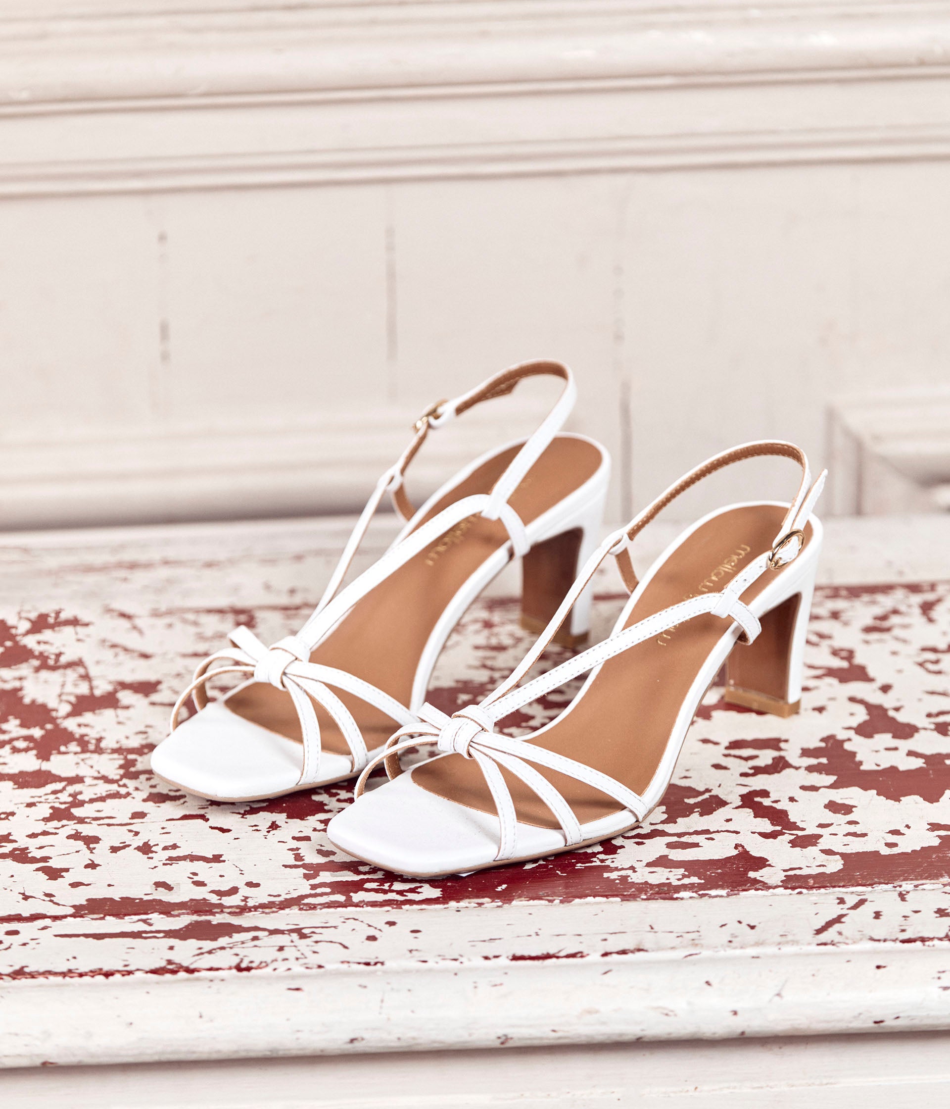 Sandales blanches Coco